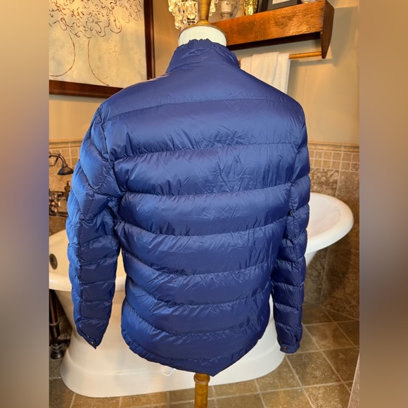 Billionaire Italian Couture blue bomber puffer coat size 50 - Picture 3 of 10